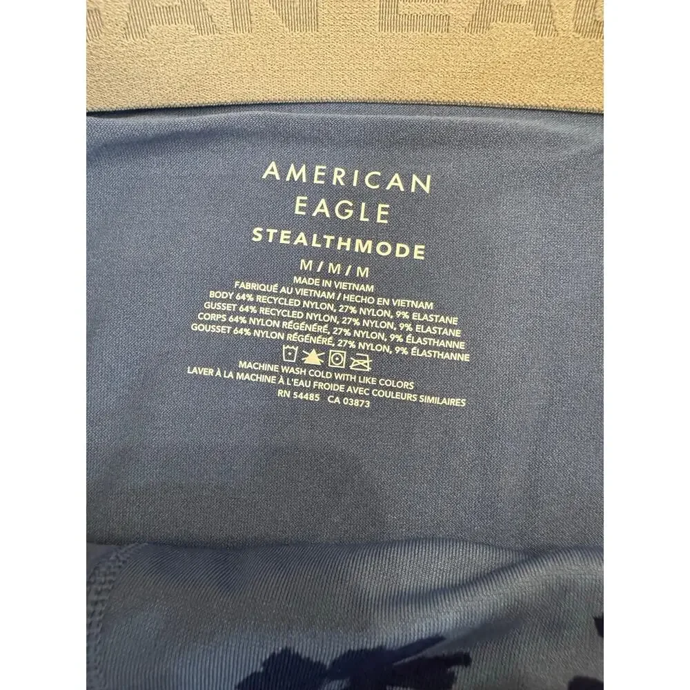American Eagle Stealthmode boxer shorts navy blue floral print, size Medium